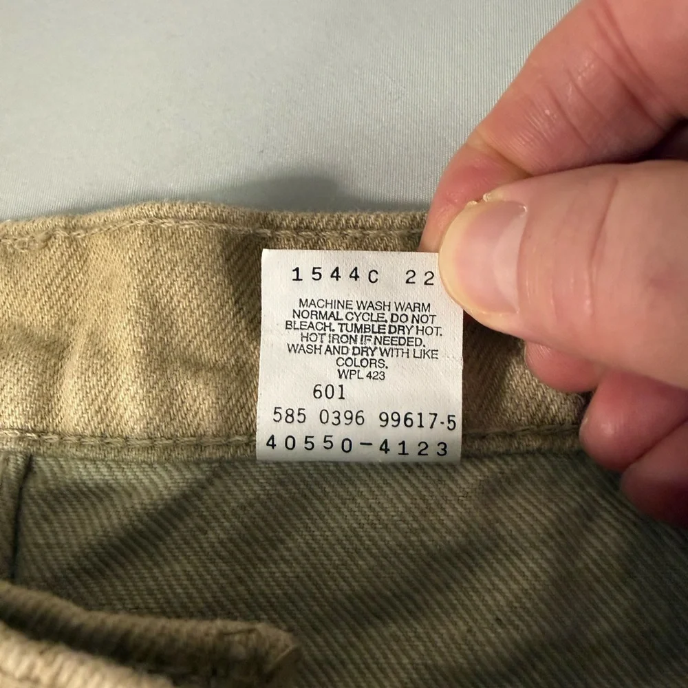 Vintage Levi’s‎ 550 Orange Tab USA Made Jeans 36x34 Fits 36x32 Beige 90s